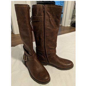 Naturalizer Brown Leather High Boots